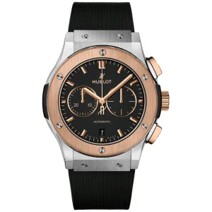 Hublot Classic Fusion Chronograph Titanium King Gold 42mm 541.NO.1181.RX Black Dial, Worn
