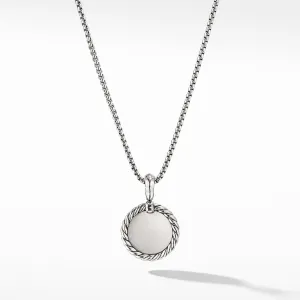 Initial Charm Necklace with Diamonds
