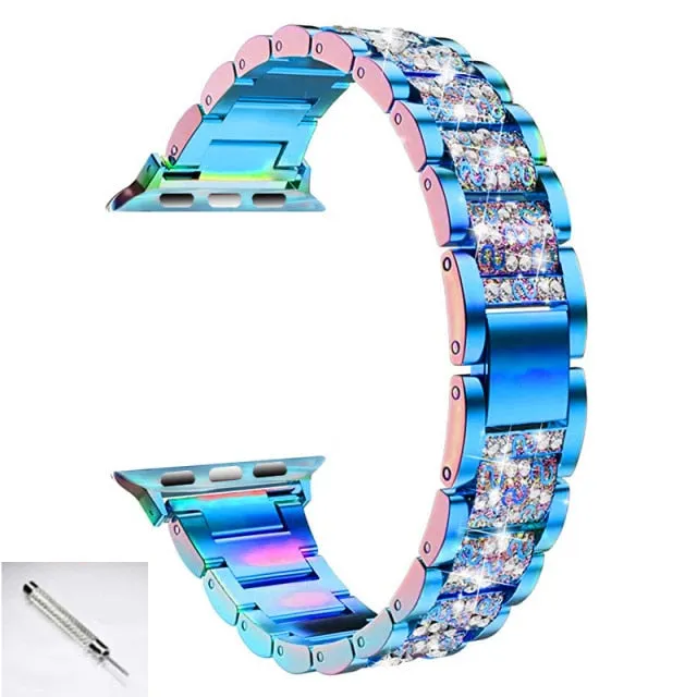Jewelry Chain Strap For Series 7 6 5 4 Loop Bracelet Diamond Wristband