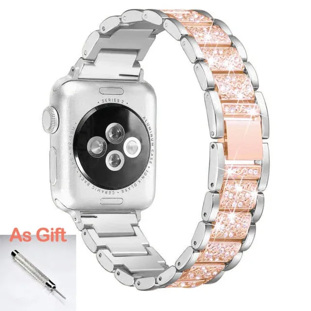 Jewelry Chain Strap For Series 7 6 5 4 Loop Bracelet Diamond Wristband