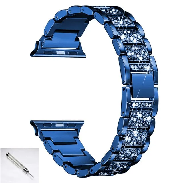 Jewelry Chain Strap For Series 7 6 5 4 Loop Bracelet Diamond Wristband