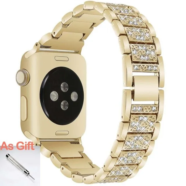 Jewelry Chain Strap For Series 7 6 5 4 Loop Bracelet Diamond Wristband