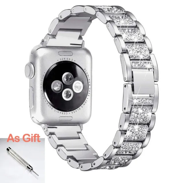 Jewelry Chain Strap For Series 7 6 5 4 Loop Bracelet Diamond Wristband