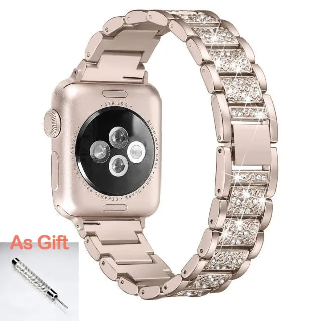 Jewelry Chain Strap For Series 7 6 5 4 Loop Bracelet Diamond Wristband