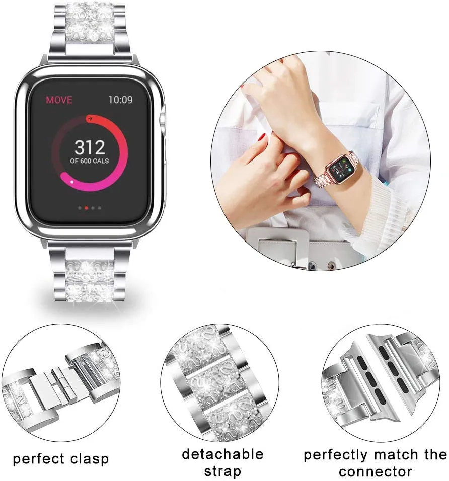 Jewelry Chain Strap For Series 7 6 5 4 Loop Bracelet Diamond Wristband