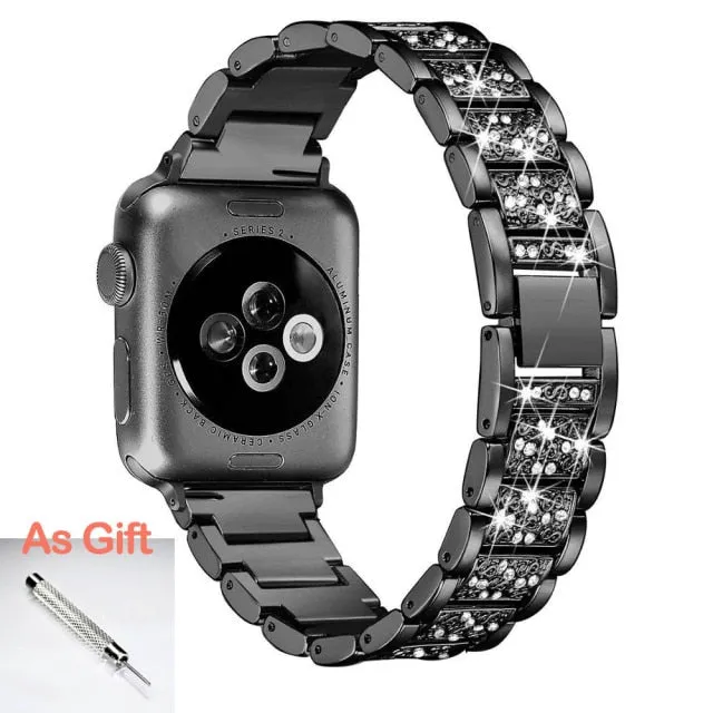 Jewelry Chain Strap For Series 7 6 5 4 Loop Bracelet Diamond Wristband