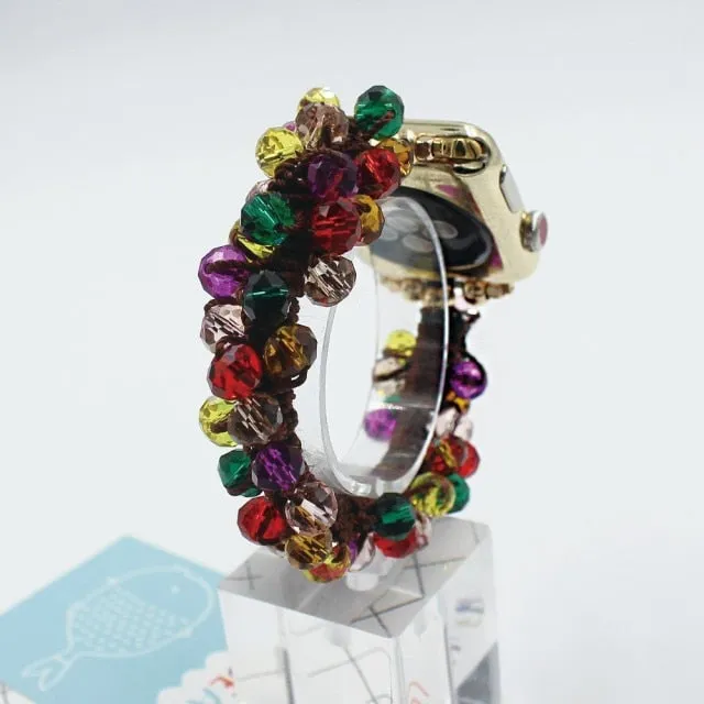 Jewelry Metal Belt Luxury Bracelet iWatch Series 7 6 5 4 |Watchbands|