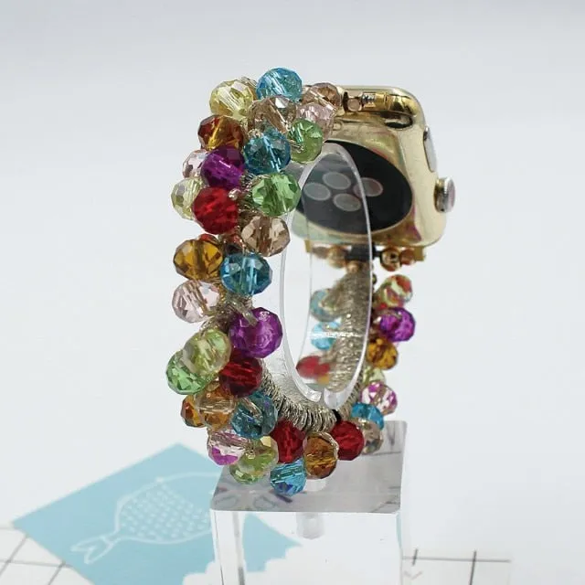 Jewelry Metal Belt Luxury Bracelet iWatch Series 7 6 5 4 |Watchbands|