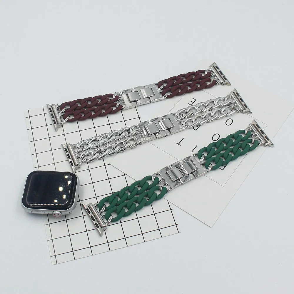 Jewelry Metal Belt Luxury Bracelet iWatch Series 7 6 5 4 |Watchbands|