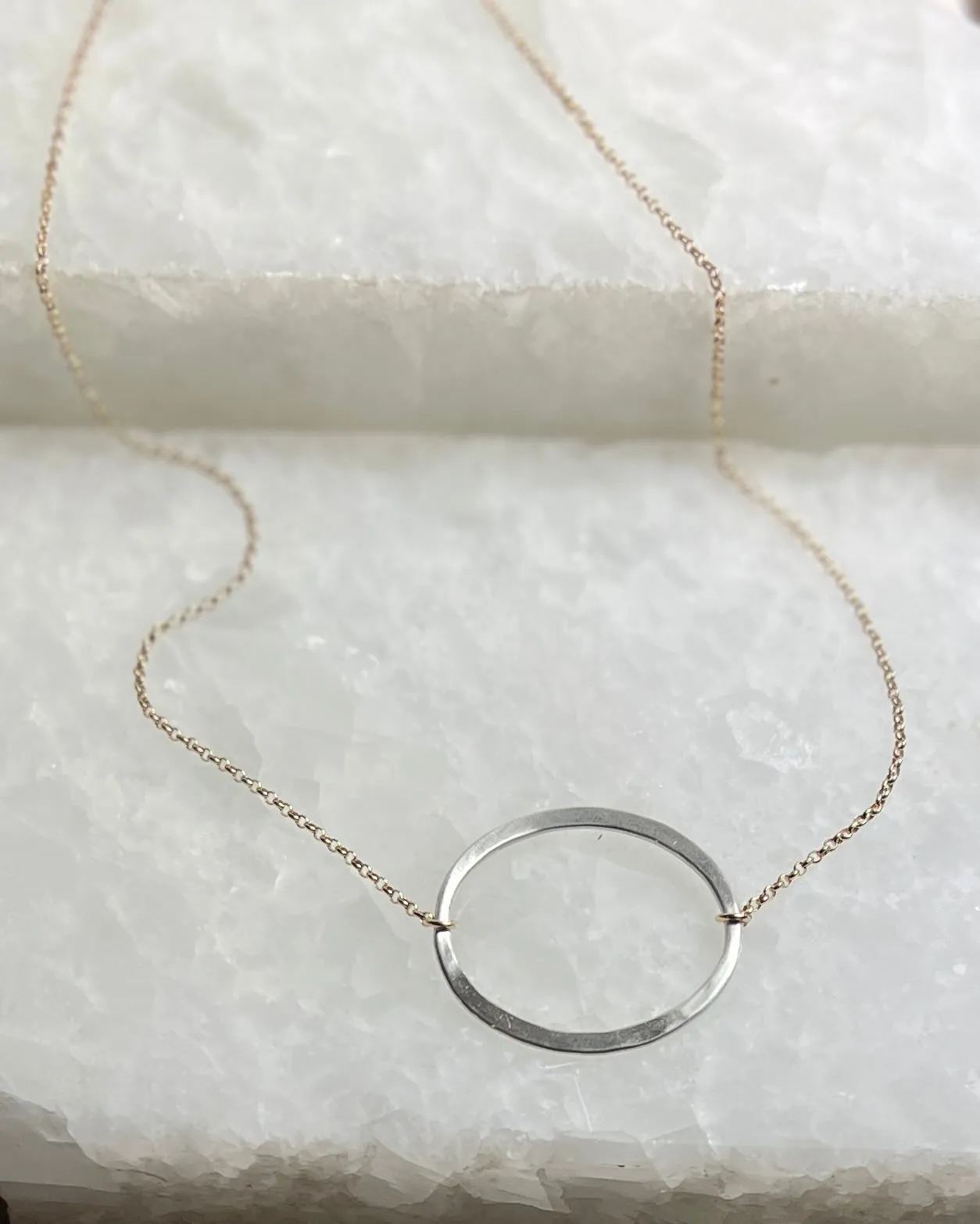 Kai Large Necklace Gold Filled Chain - Mixed Metal