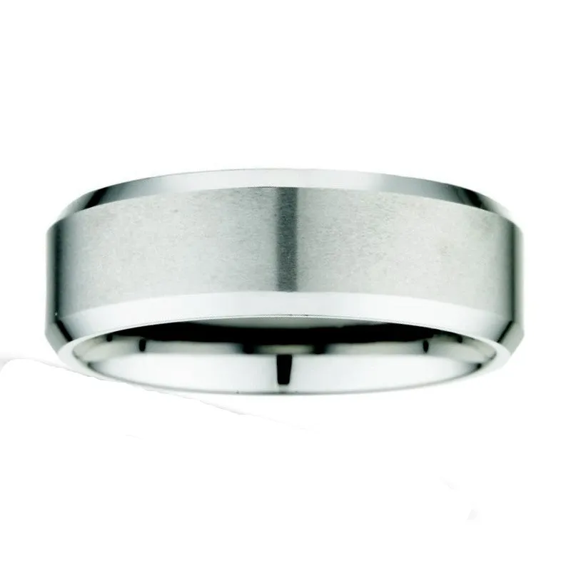 Kellee Designs Men's 8mm Satin Tungsten Wedding Band
