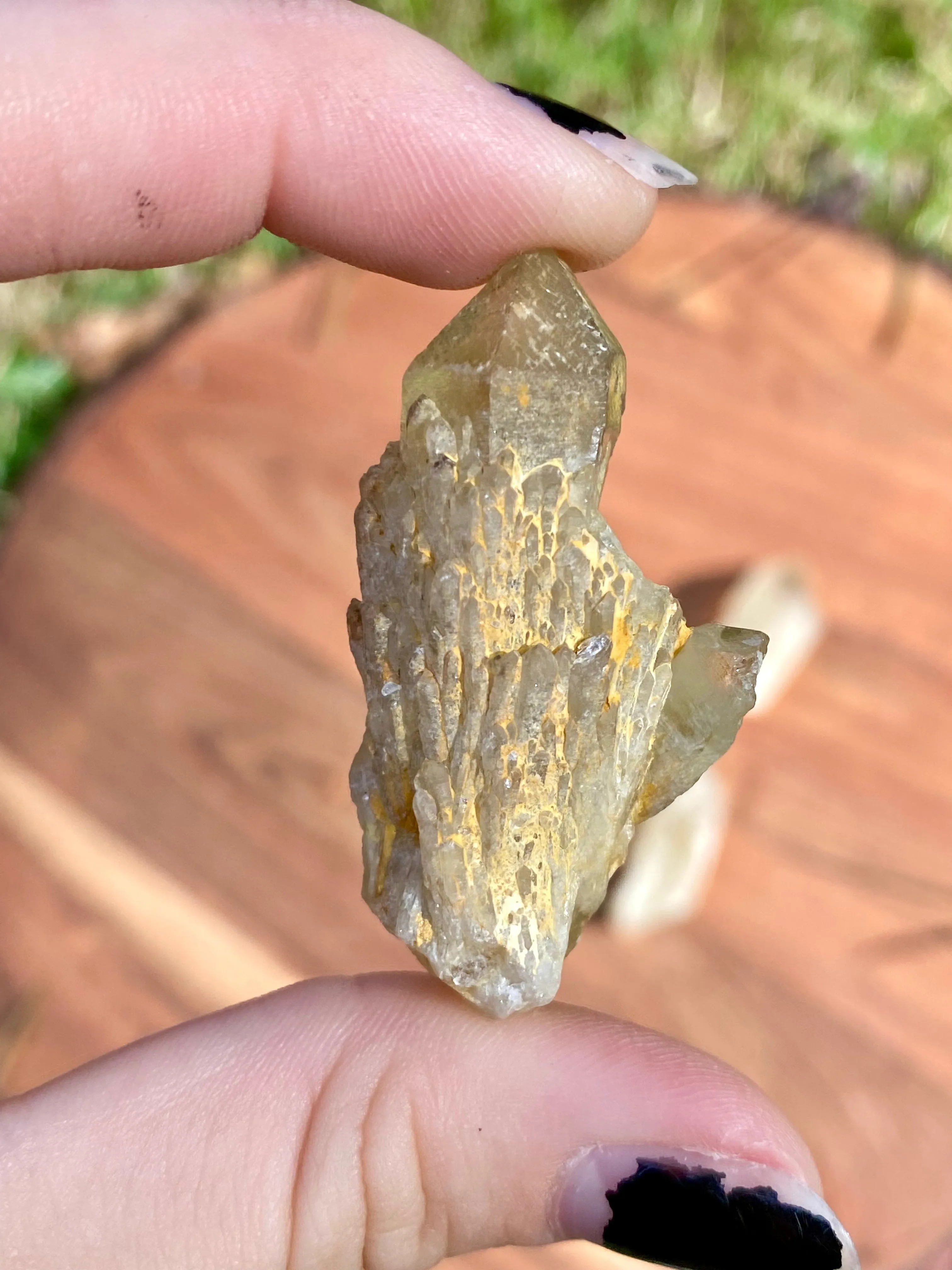 Kundalini Citrine from Congo Raw Point Crystal