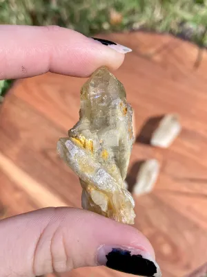 Kundalini Citrine from Congo Raw Point Crystal