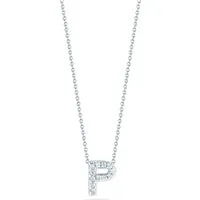 Love Letter P Pendant with Diamonds