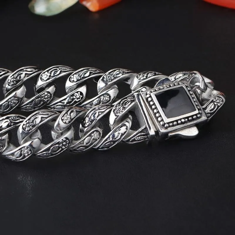 Masculine Curb Chain Bracelet