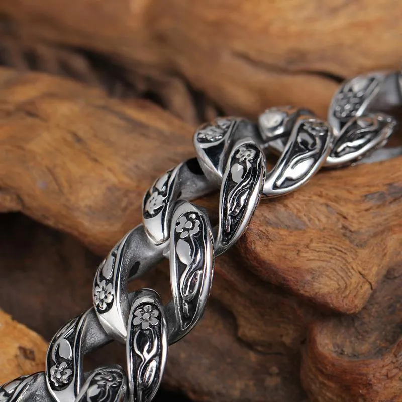 Masculine Curb Chain Bracelet
