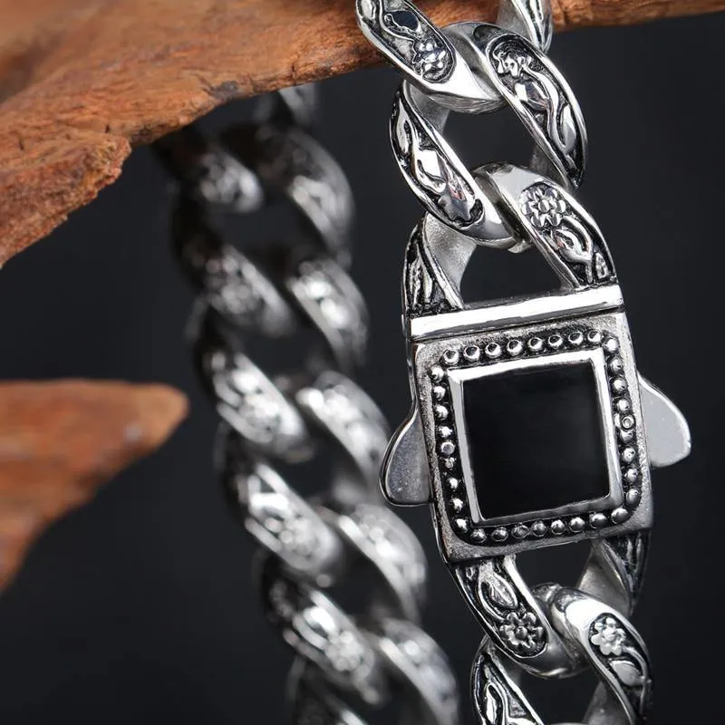 Masculine Curb Chain Bracelet
