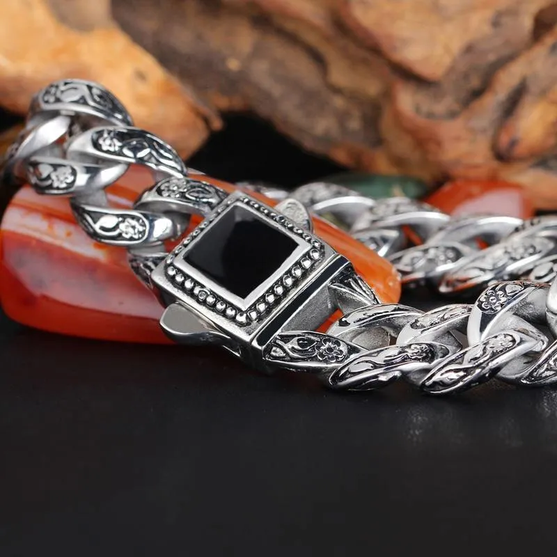 Masculine Curb Chain Bracelet
