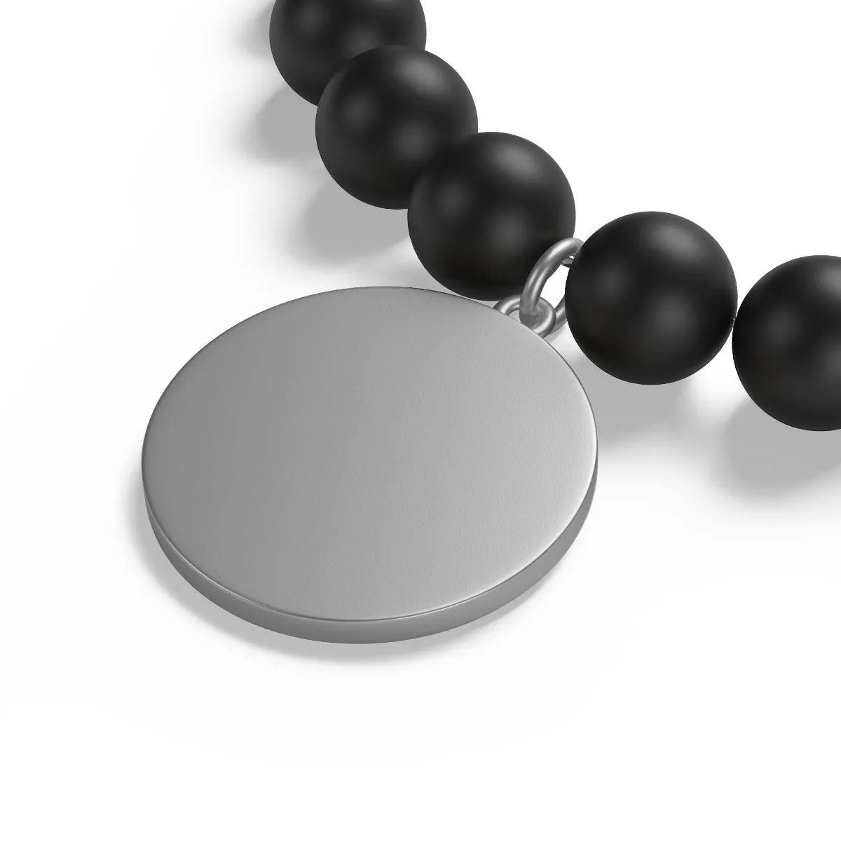 Matte Onyx Vegan Elephant  Bracelet