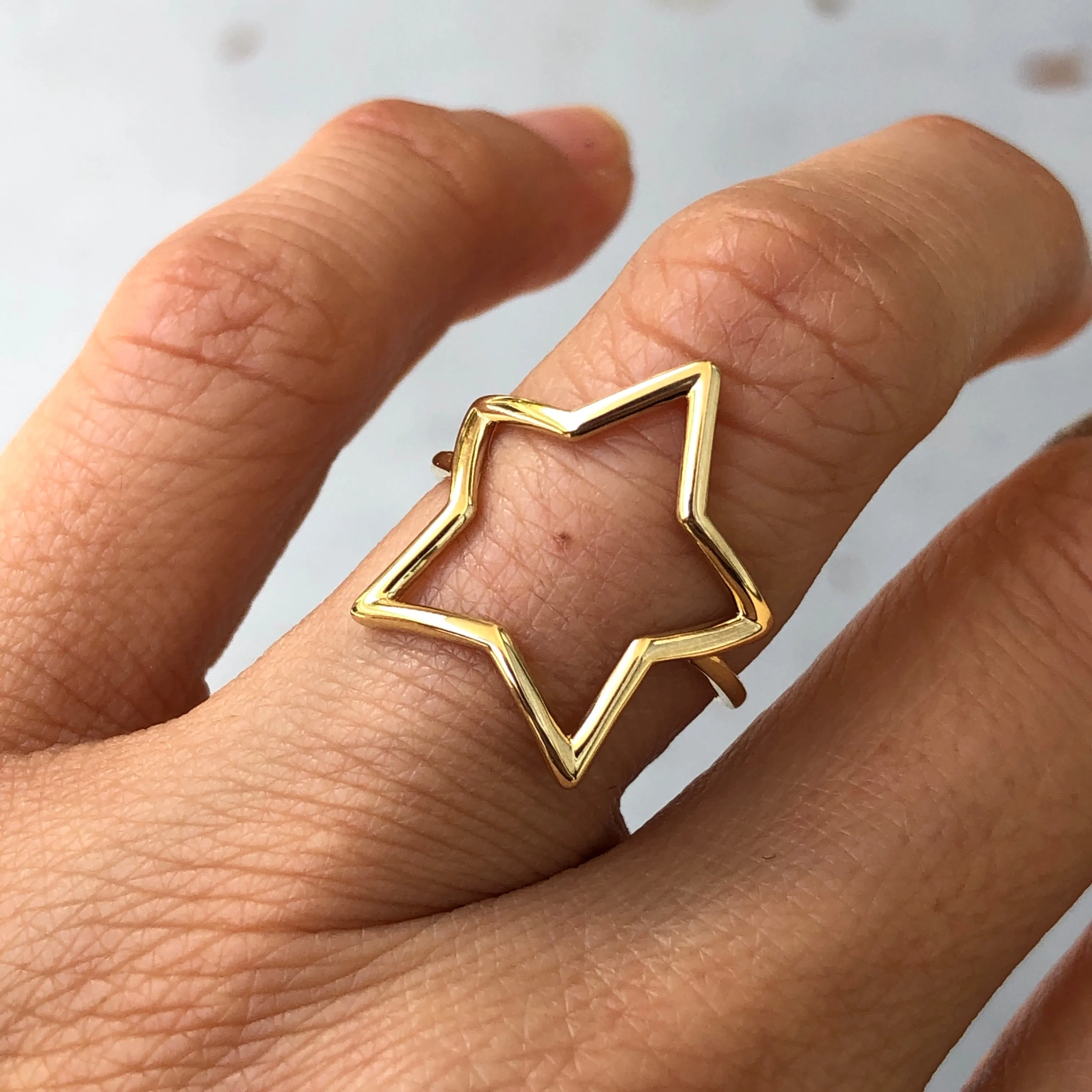 Open Star Ring