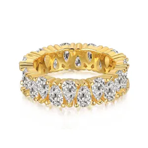 Pear Cut Full Eternity Band Ring