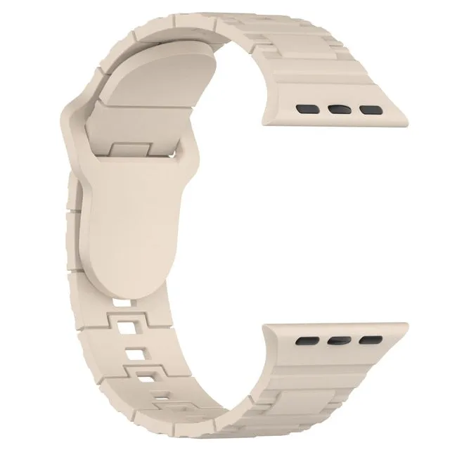Plating Rubber Strap Band for Apple Watch Ultra 49mm 45mm 41mm 44mm 42mm 40mm 38mm Titanium Color Bracelet Iwatch 8 7 6 5 4 3 Se
