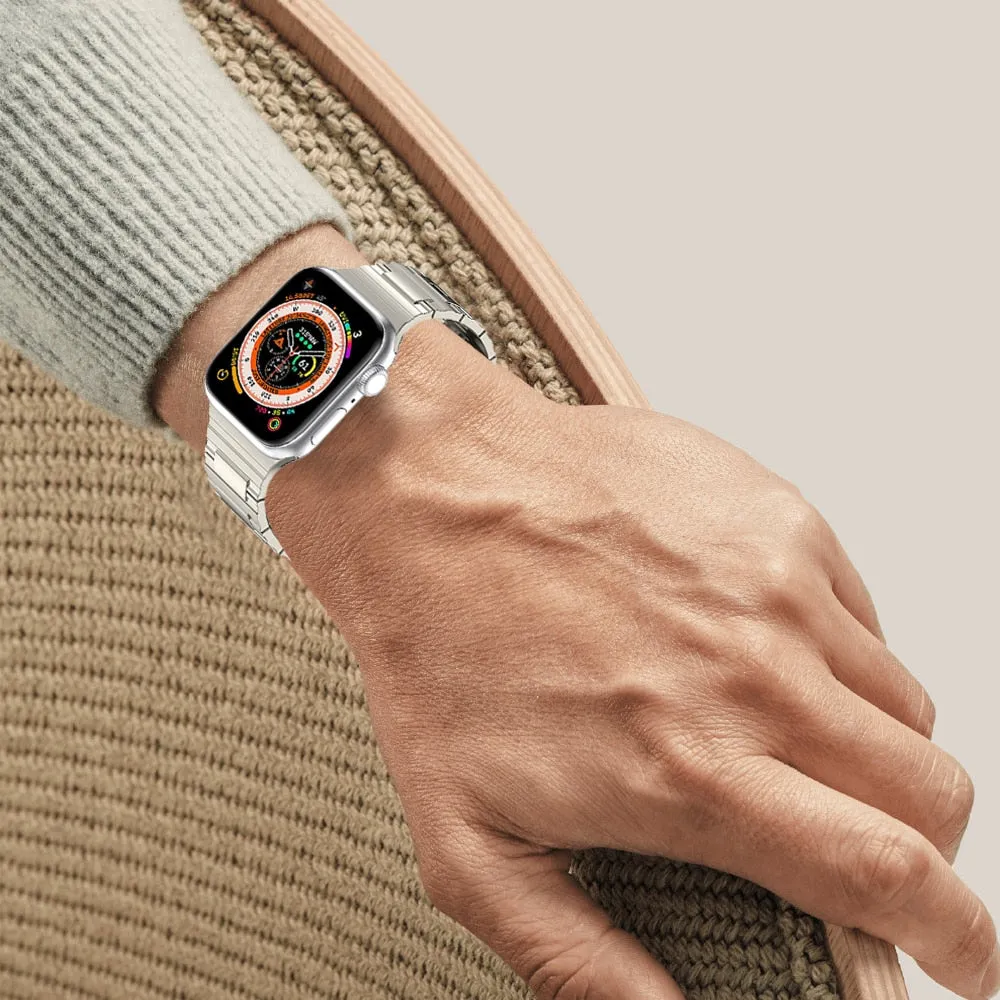 Plating Rubber Strap Band for Apple Watch Ultra 49mm 45mm 41mm 44mm 42mm 40mm 38mm Titanium Color Bracelet Iwatch 8 7 6 5 4 3 Se