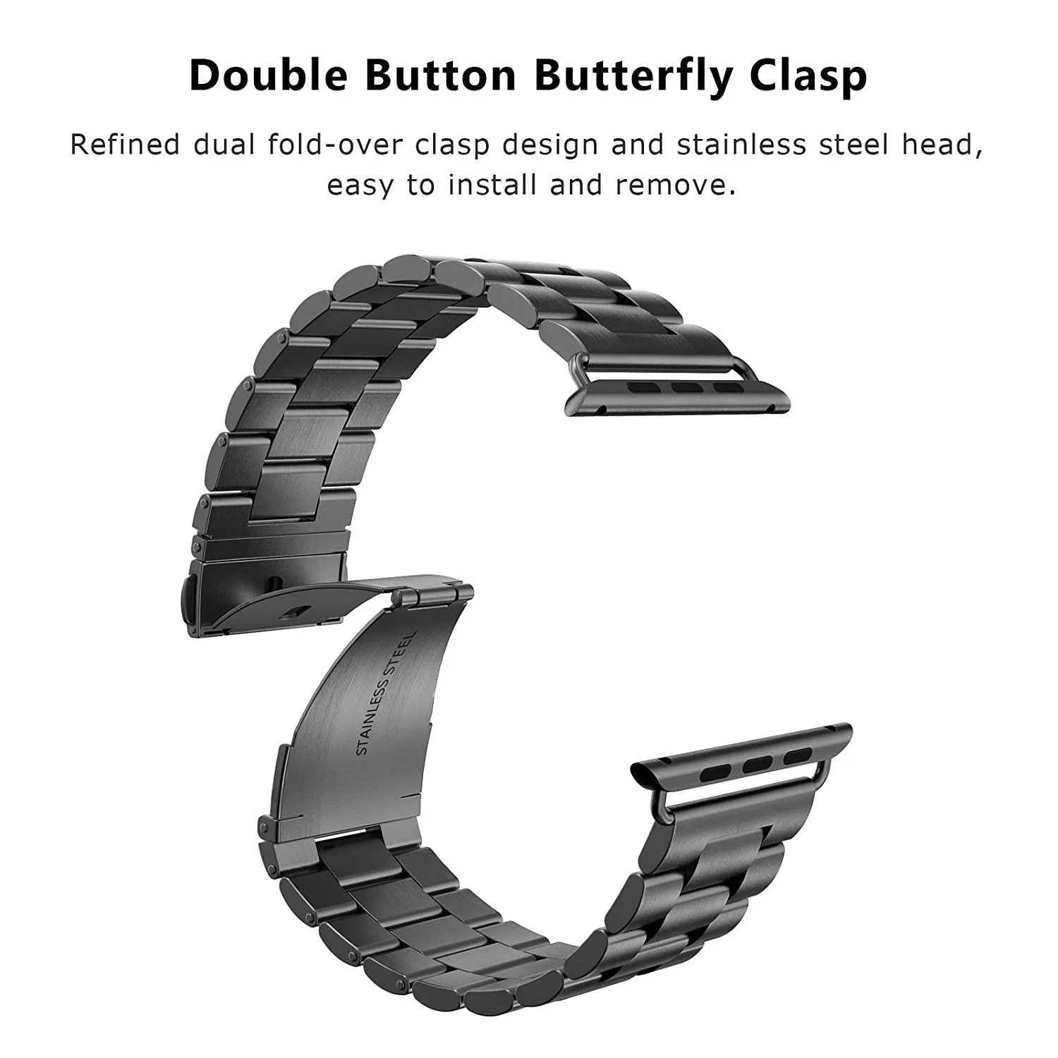 Premium Steel For Series 7 6 5 High-Quality Metal Steel Bracelet Strap