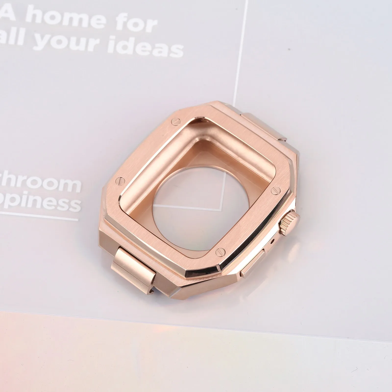 Premium Steel Strap   Metal Case For Apple Watch Band Series 6 5 4 Modification kit Bracelet iWatch 44mm 45mm Wristband |Watchbands|
