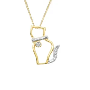 Regal feline pendant