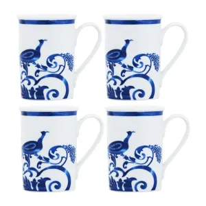 Set of four coffee mugs