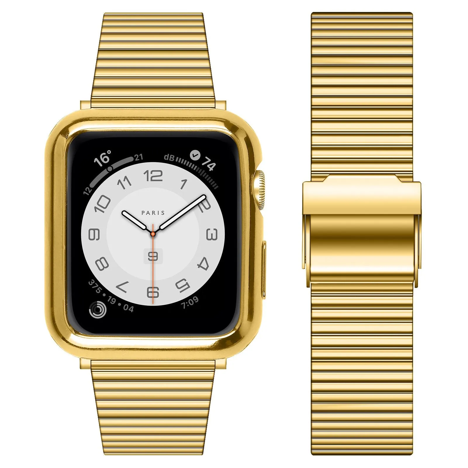 Steel Strap For Apple Watch Band Series 7 6 5 4 Premium Metal Bracelet