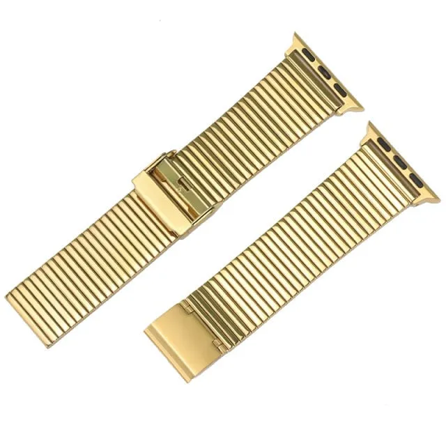 Steel Strap For Apple Watch Band Series 7 6 5 4 Premium Metal Bracelet