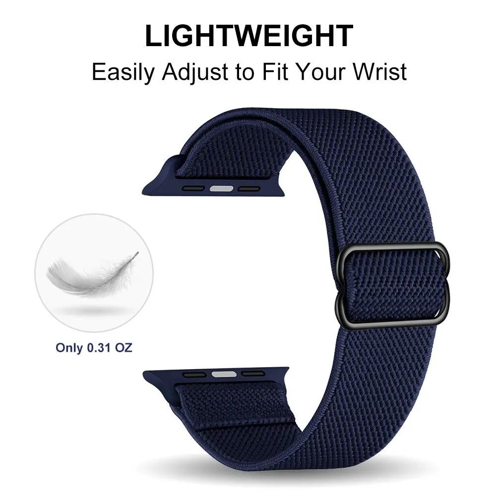 Stretchy Strap Series 7 6 5 Adjustable Elastic Nylon Colored Bracelet