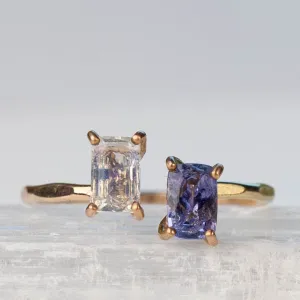 Tanzanite/Herkimer Diamond Arlo Ring