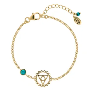 Throat Chakra Bracelet - Gold