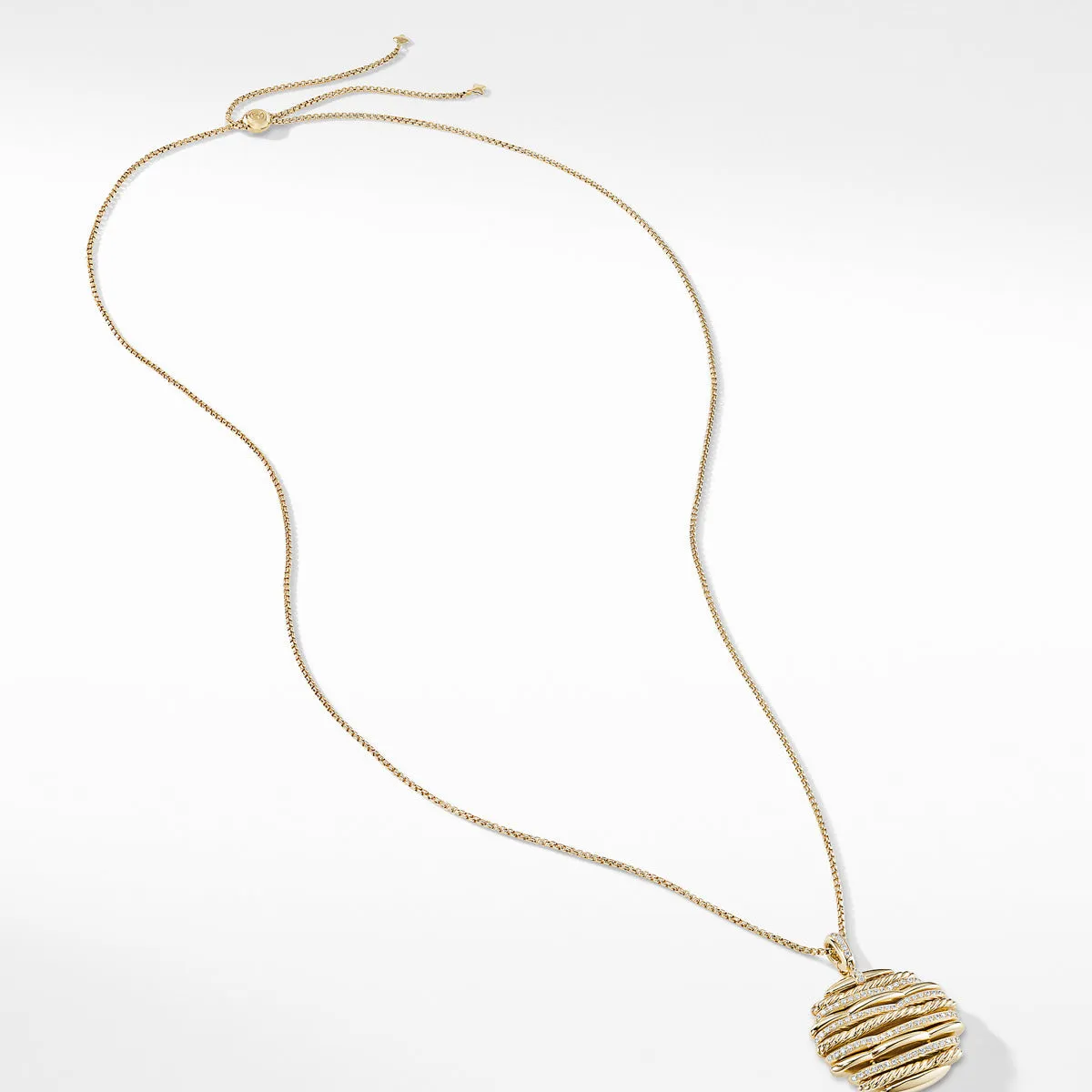 Tides Pendant Necklace in 18K Yellow Gold with Diamonds
