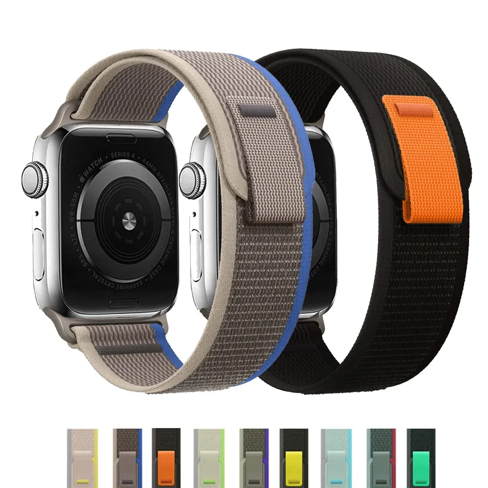 Trail Loop For Apple Watch Band Series 8 7 6 5 Correa Bracelet iWatch 38/40/41mm 42/44/45/49mm Strap - Watchbands