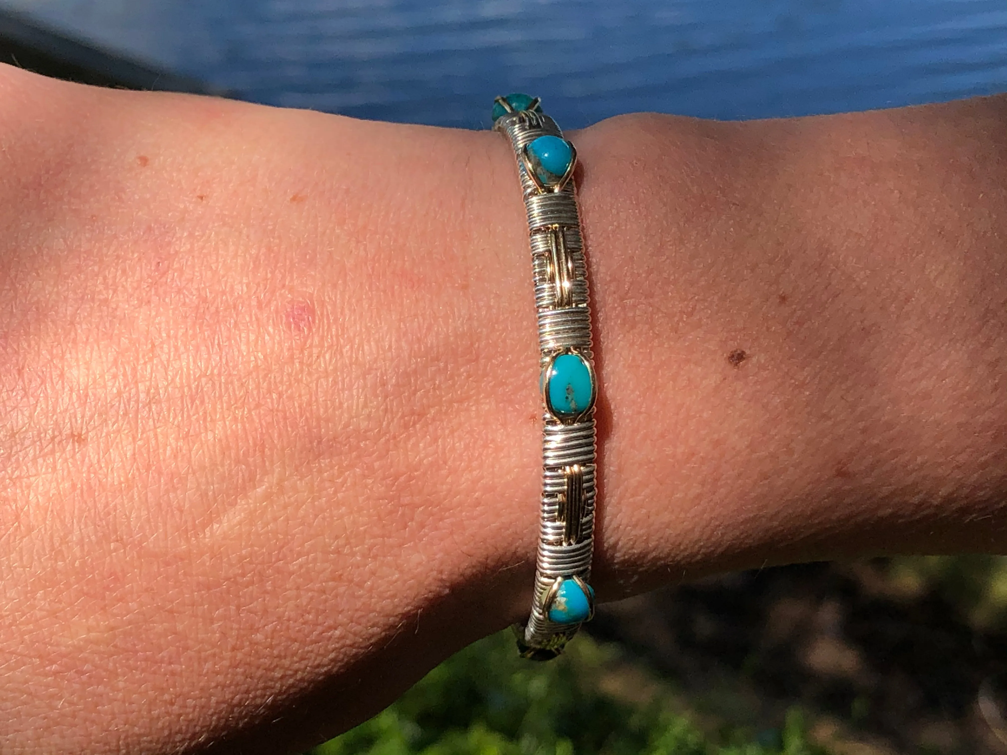 Turquoise Elite Southwest Bangle Bracelet