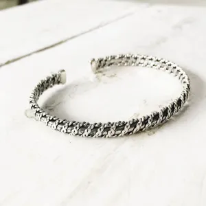 Twisted Silver Adjustable Kada