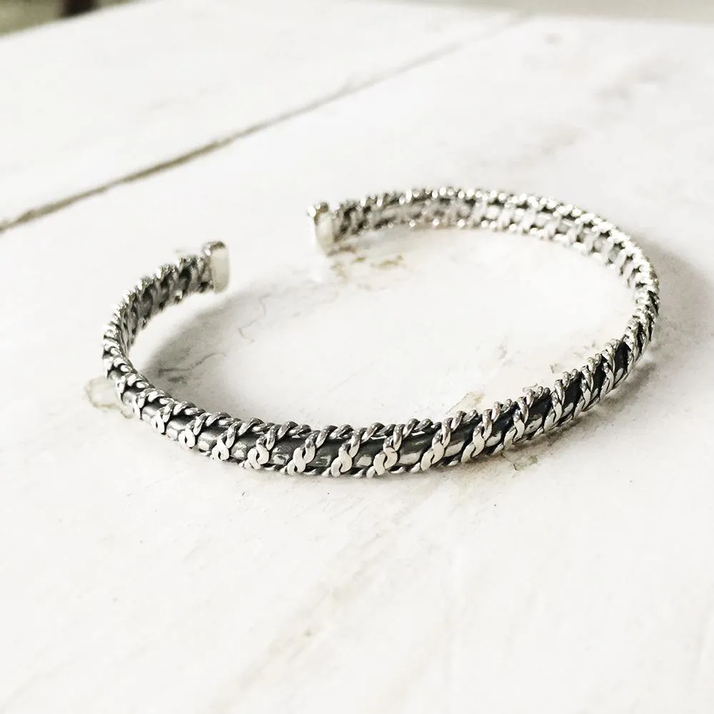 Twisted Silver Adjustable Kada