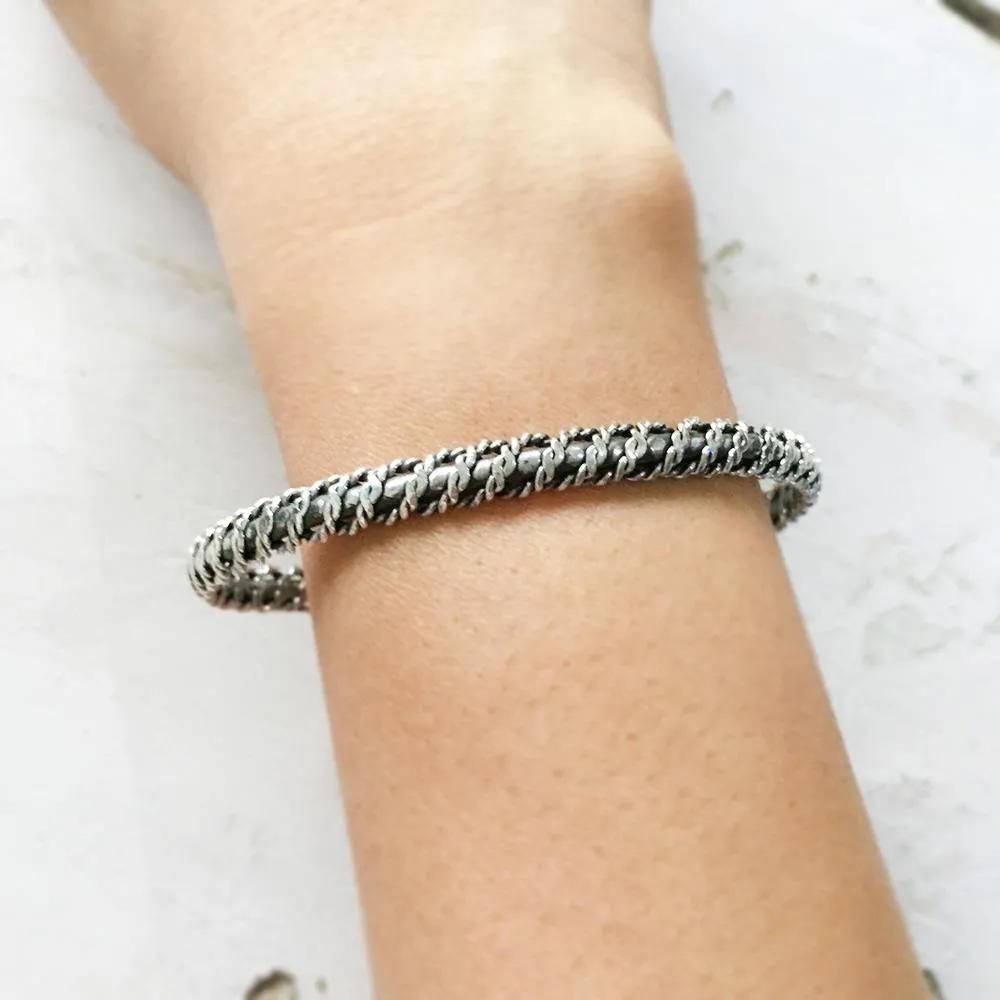 Twisted Silver Adjustable Kada