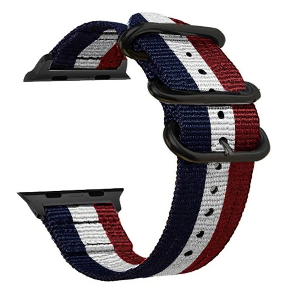 Woven Nylon Colorful Strap Bracelet iWatch Sport Wristband Series