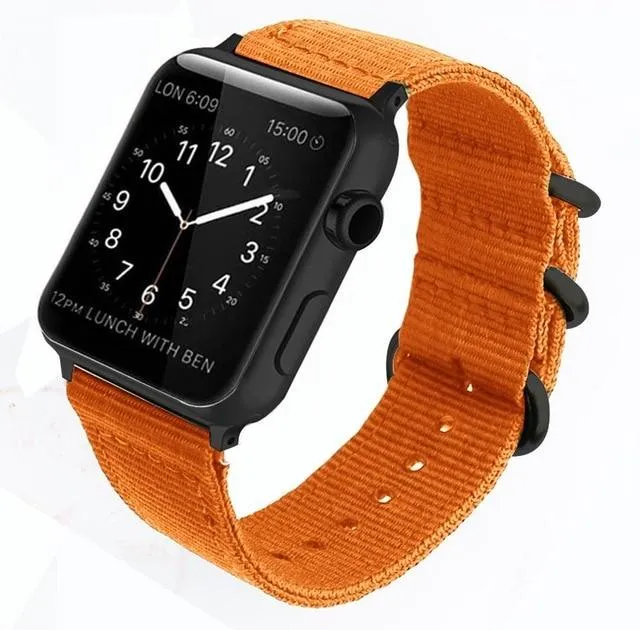 Woven Nylon Colorful Strap Bracelet iWatch Sport Wristband Series
